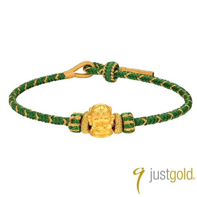 【Just Gold 鎮金店】福佑 生肖本命佛-任選 黃金手繩 (網路限定)