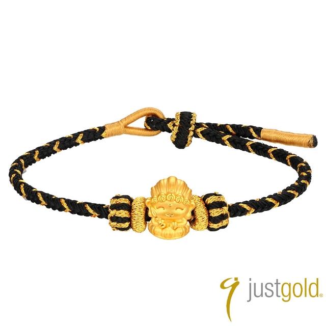 【Just Gold 鎮金店】福佑 生肖本命佛-任選 黃金手繩 (網路限定)