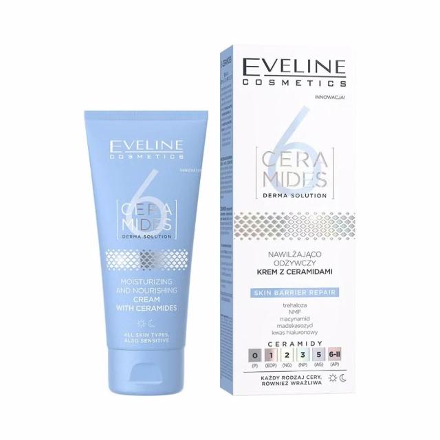 【Eveline Cosmetics】6種神經醯胺 深層滋養/Omega強效再生 面霜 50ml(波蘭原裝)