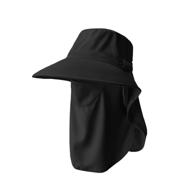 【VOLA 維菈】全方位防曬帽簷面罩 臉部防曬 遮陽帽 護頸帽 騎車戶外遮陽 面罩可拆卸 涼感遮陽 摺疊收納