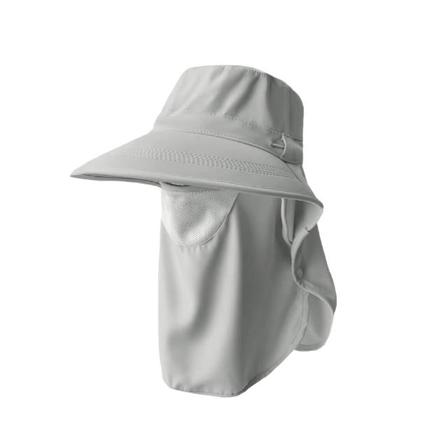 【VOLA 維菈】全方位防曬帽簷面罩 臉部防曬 遮陽帽 護頸帽 騎車戶外遮陽 面罩可拆卸 涼感遮陽 摺疊收納