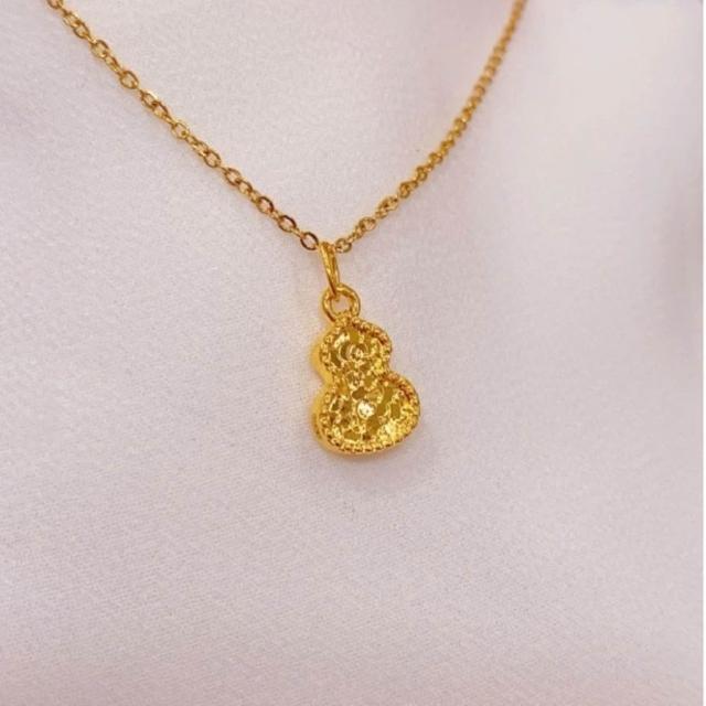 【儒家珠寶】大人金飾 貓咪 狗 馬 玫瑰  葫蘆 蝴蝶結 鯛魚燒 多款 黃金項鍊  (0.075錢正負0.01錢)