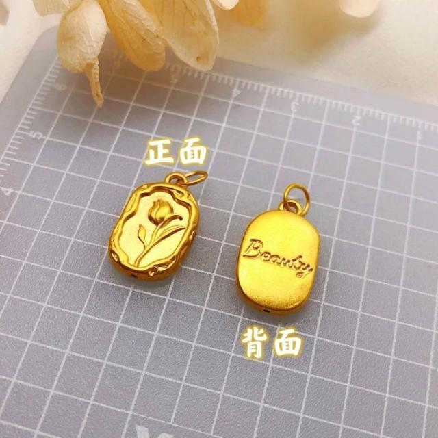 【儒家珠寶】大人金飾 貓咪 狗 馬 玫瑰  葫蘆 蝴蝶結 鯛魚燒 多款 黃金項鍊  (0.075錢正負0.01錢)