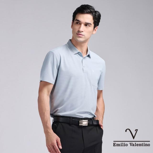 【Emilio Valentino 范倫鐵諾】男裝polo衫 素色 有口袋 短袖 休閒 男上衣 男士polo 男 父親節送禮(多款)