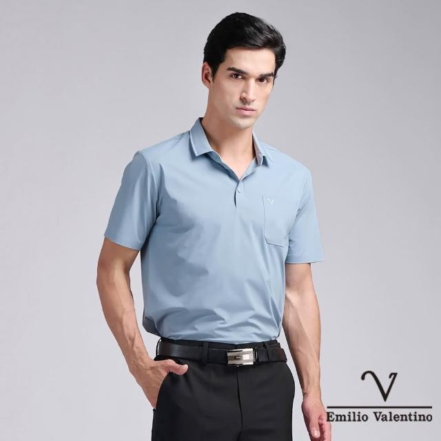 【Emilio Valentino 范倫鐵諾】男裝polo衫 素色 有口袋 短袖 休閒 男上衣 男士polo 男 父親節送禮(多款)