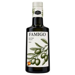 【FAMIGO】法米戈 西班牙原裝 冷壓特級初榨橄欖油 500ml 經典款 (可生飲/酸度小於0.22%/橄欖選用Picual)