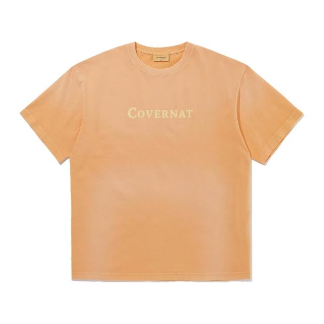 【COVERNAT】官方旗艦館 品牌Logo噴染短袖T恤(UNI短袖上衣 SOOBIN同款 炭灰/藍/橘色)