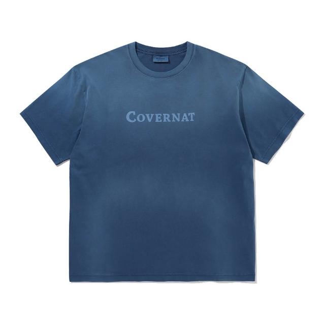 【COVERNAT】官方旗艦館 品牌Logo噴染短袖T恤(UNI短袖上衣 SOOBIN同款 炭灰/藍/橘色)