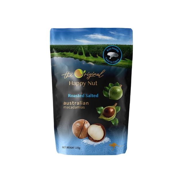 【HAPPY NUTS 幸福堅果】澳洲帶殼火山豆225g(口味任選)X5包 中元普渡/拜拜