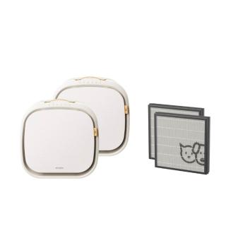 【Philips 飛利浦】毛小奈Lite 寵物空氣清淨機★適用13-15坪(AC3360/80)雙入組