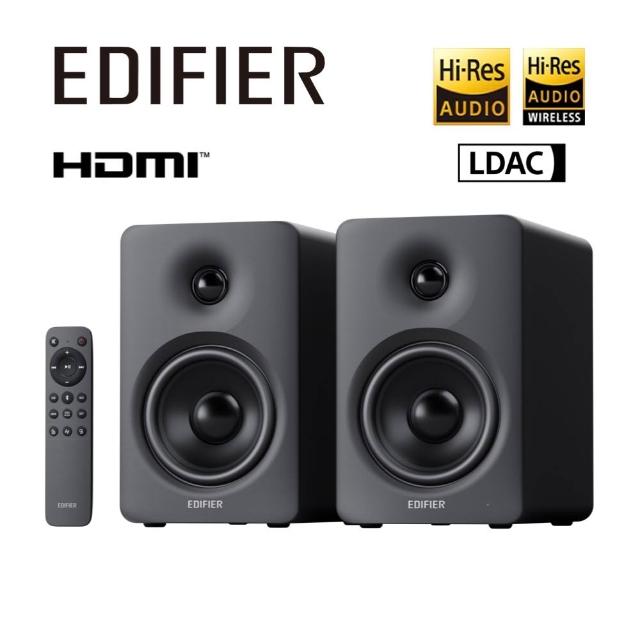【EDIFIER】M90 2.0藍牙喇叭（HDMI eARC 輸入｜Hi-Res 音質雙認證｜無線遙控器｜電視電腦喇叭｜專屬APP）