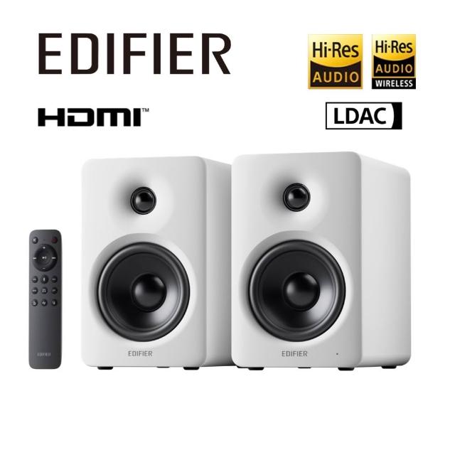 【EDIFIER】M90 2.0藍牙喇叭（HDMI eARC 輸入｜Hi-Res 音質雙認證｜無線遙控器｜電視電腦喇叭｜專屬APP）