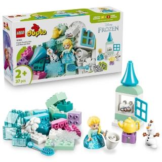 【LEGO 樂高】得寶系列 10462 艾莎和雪寶的冰雪奇緣創意百寶盒(學齡前玩具 迪士尼 禮物 積木)