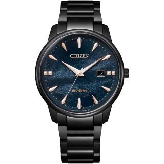 【CITIZEN 星辰】廣告款 光動能天川銀河限定款男錶-39.2mm 父親節 送禮(BM7595-89L)