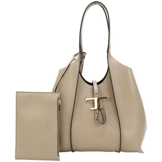 【TOD’S】TODS Timeless 小型 牛皮肩背托特包-多色可選(義大利手工皮革)