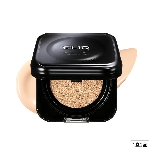 【CLIO 珂莉奧】官方直營 黑鑽裸光濾鏡氣墊粉餅SPF 40+ PA++(任選 一盒兩蕊)