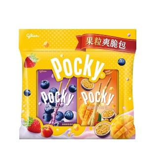 【Glico 格力高】官方直營 Pocky百奇 果粒爽脆包 (餅乾/零食/中元)