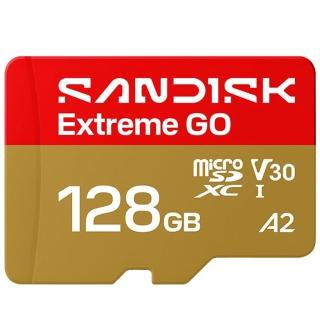 【SanDisk 晟碟】128GB microSDXC Extreme GO 240MB/s 4K V30 SDSQXGN-128G 手機 記憶卡