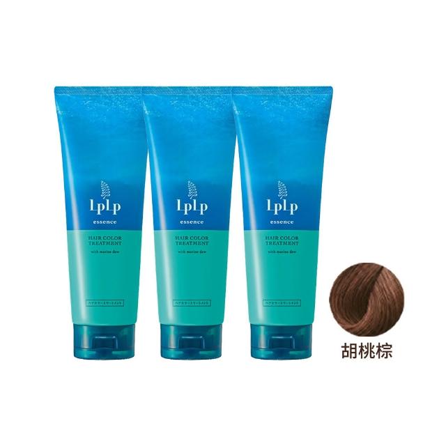【LpLp】昆布精華護髮染髮霜170g 3入組 (黑檀黑/胡桃棕) 白髮染髮/染髮同時護髮