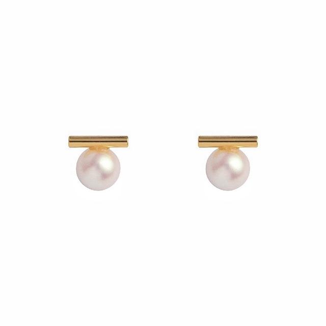 【LEESA】耳飾\仿珠耳釘\簡約耳環\飾品\韓國飾品\小眾設計\耳環女\耳針\復古耳環\925純銀\高級感\耳環
