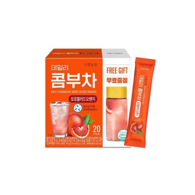 【Danongwon】韓國乳酸菌康普茶 (5g*20入+瓶子)*3盒任選