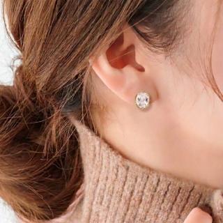 【City Diamond 引雅】『文藝復興』18K 淺粉摩根石 40分 黃K金 耳環(東京Yuki系列)