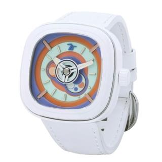 【SEVENFRIDAY】Bubble Gum 泡泡糖 陶瓷框多彩噴漆面盤機械錶-47.6x47mm(P1C/06)