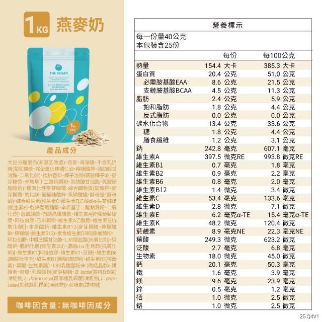 【THE VEGAN 樂維根】經典植物優蛋白 3組入 1KG/袋(優蛋白.高蛋白.蛋白粉.台灣製造.全素)