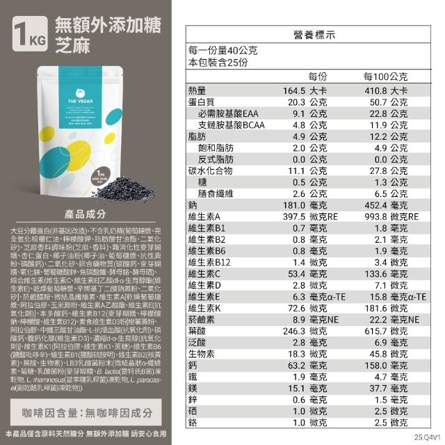 【THE VEGAN 樂維根】經典植物優蛋白 3組入 1KG/袋(優蛋白.高蛋白.蛋白粉.台灣製造.全素)