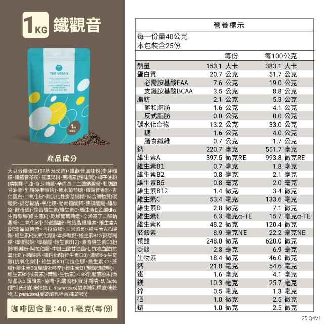 【THE VEGAN 樂維根】經典植物優蛋白 3組入 1KG/袋(優蛋白.高蛋白.蛋白粉.台灣製造.全素)