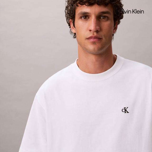 【CALVIN KLEIN】官方旗艦館 男女低調款logo T恤 短T恤 上衣 圓領