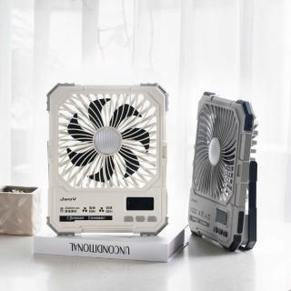【JWAY】長伴風|85小時續航定時風扇JY-FN603W/G(2萬電量 LED 無線 露營隨身 充電式 父親節禮物 戶外)
