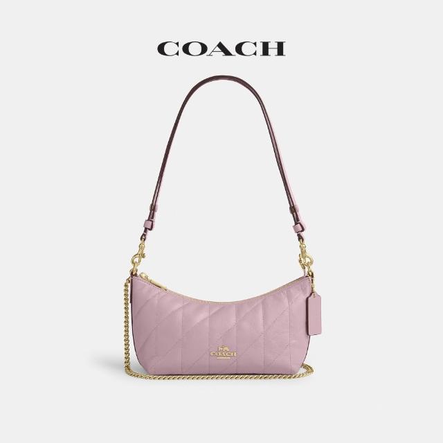 【COACH】蔻馳官方直營 CAITLIN 絎縫單肩手袋 肩背包 斜背包-多色任選(CDZ88)