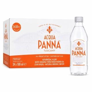 【Acqua Panna 普娜】天然礦泉水PET瓶 500mlx24入/箱(最短效期:2026/8/31)