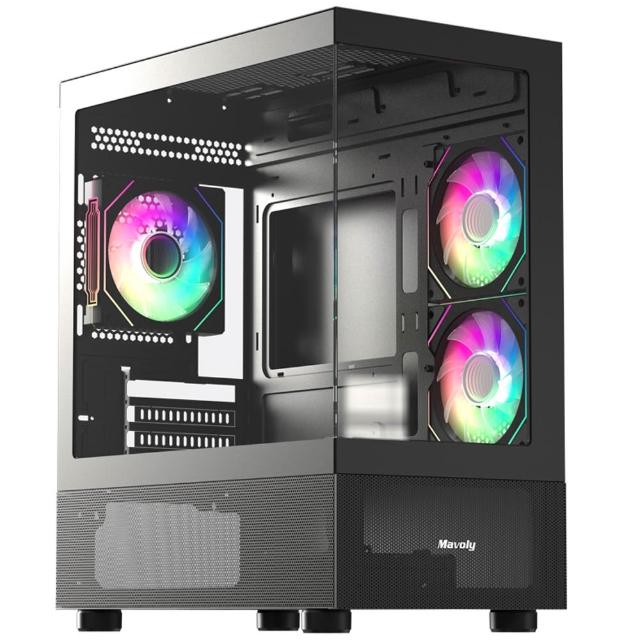 【華碩平台】U7二十四核 RTX 5060 {虛空光庭}電競電腦(U7-270K Plus/B860/16G D5/2TB/FF14適用)
