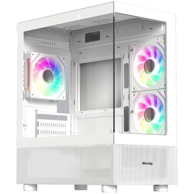 【華碩平台】U7二十四核 RTX 5060 {虛空光庭}電競電腦(U7-270K Plus/B860/16G D5/2TB/FF14適用)