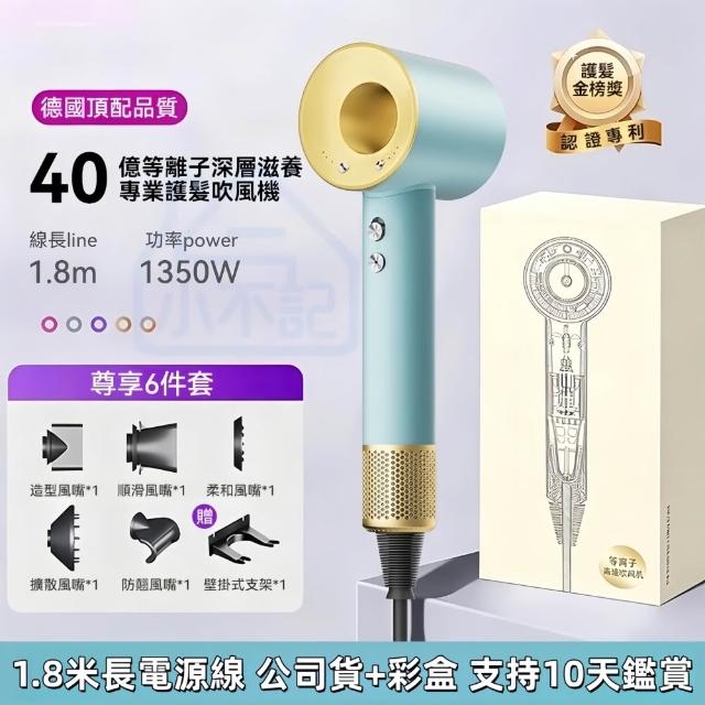 【小不記】等離子高速吹風機（1.8米線+五風嘴）吹風機 吹風筒 沙龍吹風機 暴力吹風機 負離子吹風機