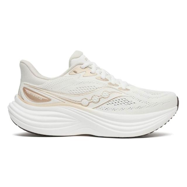 【SAUCONY 索康尼】TRIUMPH 24 女款 慢跑鞋 一般楦 寬楦 S100999 白茶 象牙白 黑 冰河灰 緩衝 避震 勝利