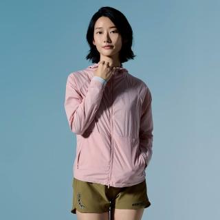 【ADISI】女輕肌感超撥水抗風透氣野跑連帽外套-可自體收納 AJ2611076｜UPF30+ 輕量 彈性 防潑水 跑步外套