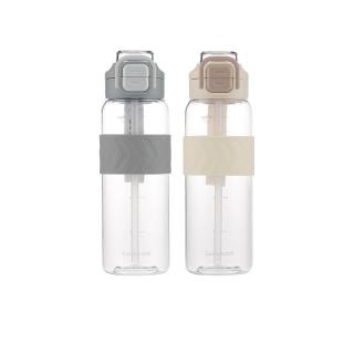 【LocknLock 樂扣樂扣】超值二入組 官方直營 雙飲口彈蓋提帶水壺 1000ml