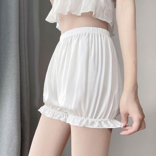 【巴黎精品】現貨+預購 無痕安全褲高腰平口瑜珈褲涼感防走光女內褲內搭短褲大尺碼女裝(提臀多款t1t2a4 C)