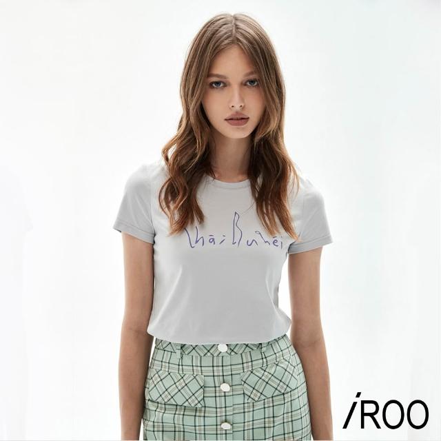 【iROO】曬不黑字母T恤