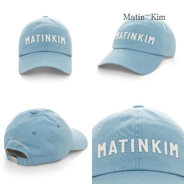【MATIN KIM】官方旗艦 毛氈LOGO布貼棒球帽(多款任選)
