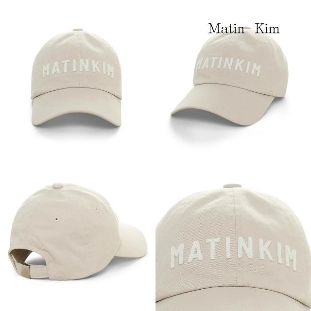 【MATIN KIM】官方旗艦 毛氈LOGO布貼棒球帽(多款任選)