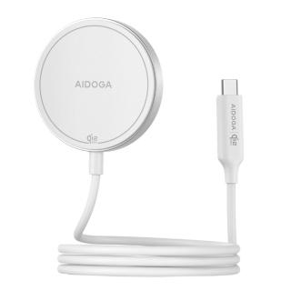 【AIDOGA】Qi2.2認證 25W快充 磁吸無線充電器 MagSafe 1M 支援iPhone17/安卓/手機/耳機