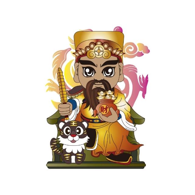 【老食說】神尊發財四寶組 平安發財米 彩繪神尊煎餅 彩繪開運籤詩牛奶棒 元寶關廟麵