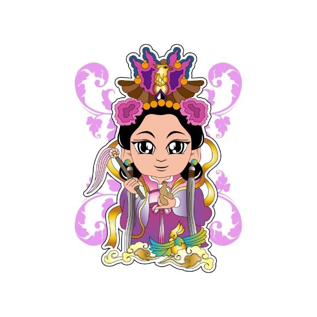 【老食說】神尊發財四寶組 平安發財米 彩繪神尊煎餅 彩繪開運籤詩牛奶棒 元寶關廟麵