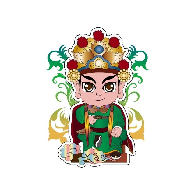 【老食說】神尊發財四寶組 平安發財米 彩繪神尊煎餅 彩繪開運籤詩牛奶棒 元寶關廟麵