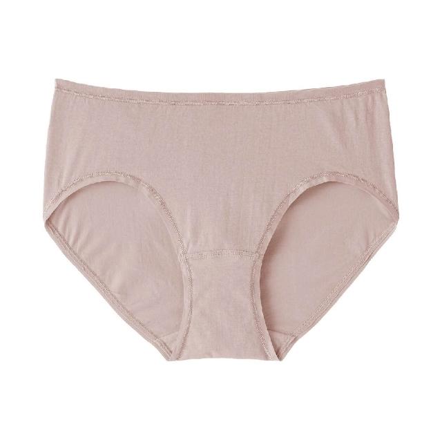 【MUJI 無印良品】女彈性中腰內褲(灰白/深灰/黑色/淺粉/黃橘/淺綠/摩卡棕)