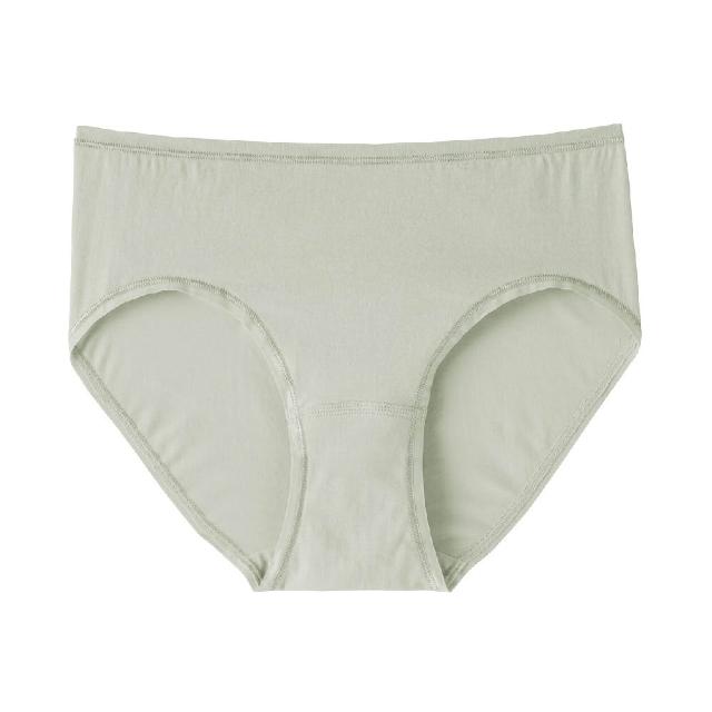 【MUJI 無印良品】女彈性中腰內褲(灰白/深灰/黑色/淺粉/黃橘/淺綠/摩卡棕)